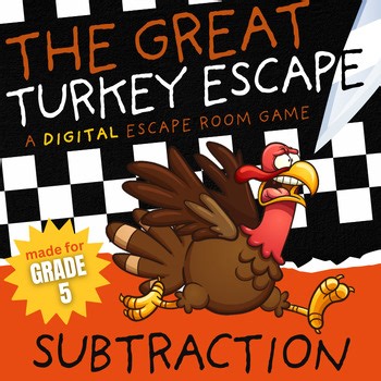 Subtraction with Regrouping Thanksgiving Math Activities Grade 5 Code Breaker