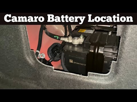 2016 - 2020 Chevy Camaro Battery Location - Change Dead Batteries - Where Is Chevrolet Camaro