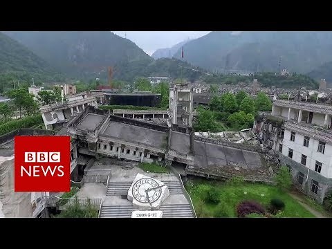 Sichuan earthquake: The ghost town visited by millions - BBC News