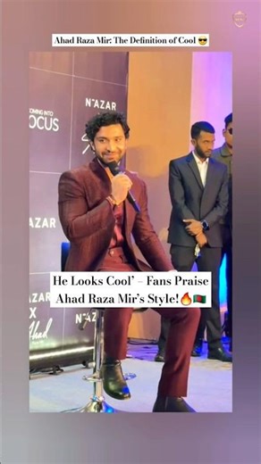 Ahad Raza Mir: The Definition of Cool 😎🇧🇩📍 #ahadrazamir