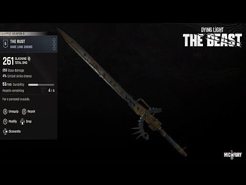 How to Get The Rust Legendary Sword - Dying Light The Beast (Ultimate Beginners Guide)
