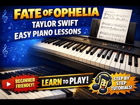 Fate of Ophelia – Easy Piano Tutorial 🎹 | Beginner Lesson + FREE Sheet Music