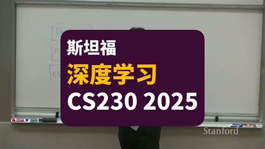 【斯坦福】深度学习 | Stanford Cs230 Deep Learning I Autumn 2025
