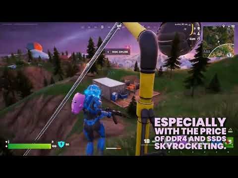 Playing Fortnite on a $500 i7-8700 gaming PC with RTX 2060.
