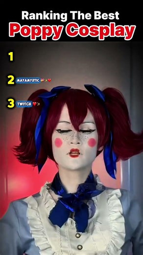 Ranking The best poppy cosplay #rankingshorts #ranking #cosplay #poppyplaytime #poppyCosplay