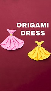 8.9K views · 26 reactions | Easy Origami Dress Tutorial ✂️ | DIY Paper Dress | Cute Paper Craft ✨ Try it now!  #OrigamiDress #PaperCraft #DIYOrigami #HandmadeCrafts #CreativeCrafts #EasyOrigami #CraftIdeas #PaperFolding #DIYForBeginners #ArtLover | Art All The Way | Facebook