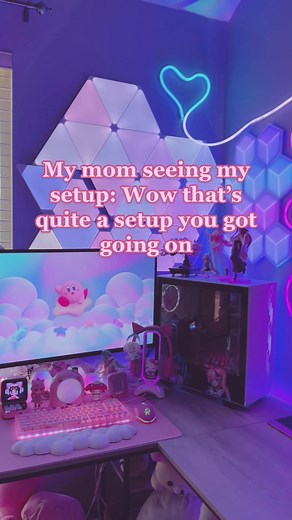 Sofia's Cute Gamer Setup Tour | Pink Kawaii Gaming Room