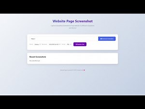 Website Page Screenshot Using HTML, CSS and JavaScript with Source Code