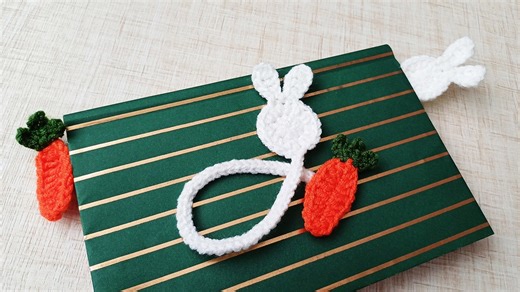 Rabbit & carrot bookmark crochet pattern – bookmark crochet ideas