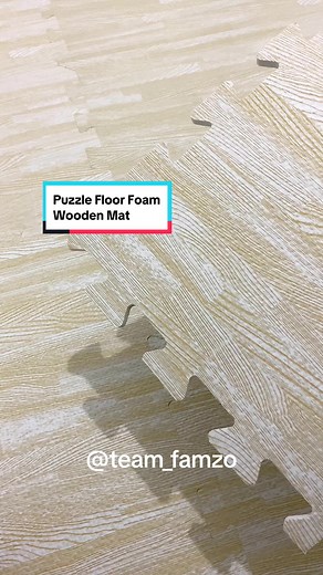 Stylish Wooden Puzzle Mat 60x60 cm for Indoor Spaces