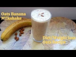 Oats Banana Milkshake | Healthy Breakfast Recipe | Diet Oatmeal Recipe