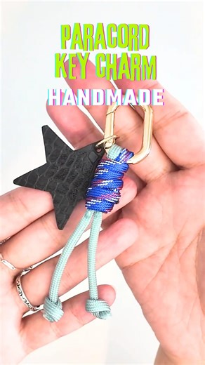 パラコードキーチャーム♪ #ハンドメイド #diy ちょっと巻くだけで可愛い♪Paracode