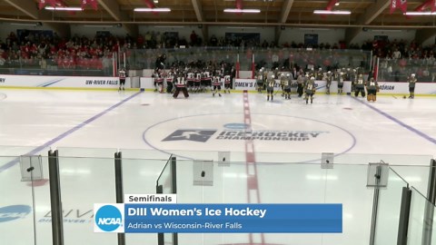 2024 DIII women's ice hockey semifinal: Adrian vs. Wisconsin-River Falls full replay