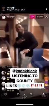 Kodak Black Listening To Frosty ‘County Lines’ On Instagram Live