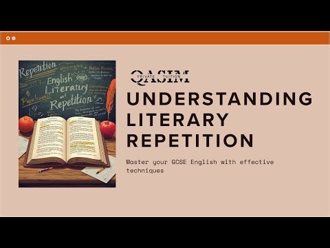 Repetition | GCSE English Language & Literature Technique