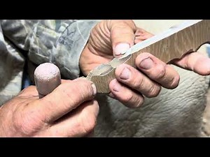 Flint knapping. 40 cents worth