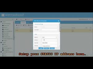 2. Setup Static IP Address in openmediavault.