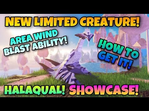 LIMITED CREATURE HALAQUAL SHOWCASE! NEW AREA WIND BLAST ABILITY! HOW TO GET IT | Creature of Sonaria