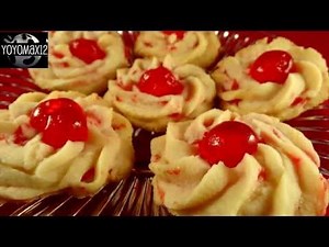 Cherry Whipped Shortbread Cookies- with yoyomax12