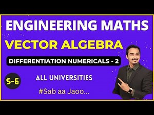 VECTOR ALGEBRA | S-6 | VECTOR INTEGRATION | VECTOR CALCULUS | SECOND YEAR ENGINEERING | GATE MATHS