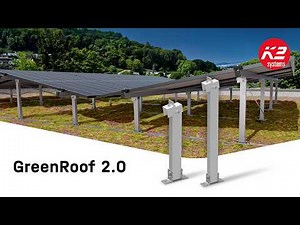 K2 GreenRoof 2.0 · Quick and flexible installation of solar systems on green roofs