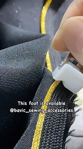 This is called Teflon Cording Foot for Industrial sewing machines. It has a groove underneath that makes it easy to sew and topstitch cords. | Bavic Sewing Accessories