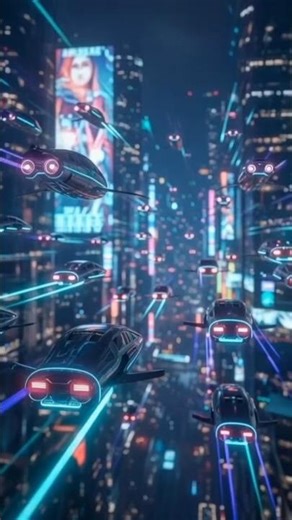 Epic Futuristic City | Flying Vehicles & Skyscrapers