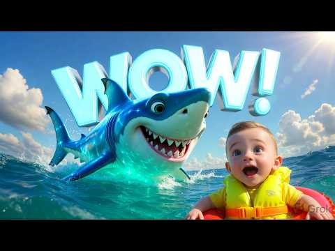 The BLUE SHARK Dance! 🦈 | Fun Ocean Songs for Kids | 3D Animation by DikkuTV