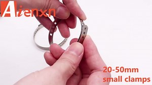 20PCS 304 Stainless Steel CV Boot Clamp, 10PCS Small and 10PCS Large Universal Adjustable Drive Shaft Drive Shaft Joint Boot Crimp Clamps for Most Cars