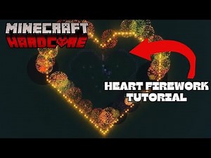 Minecraft Fireworks Heart Tutorial | Easy & Beautiful Firework Show ❤️🎆