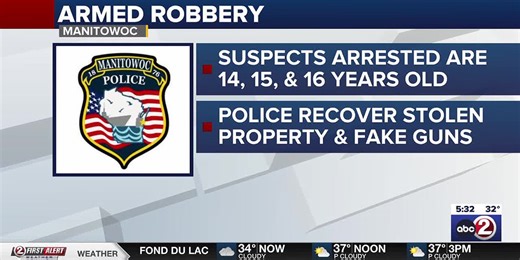 3 young teens arrested for armed robbery