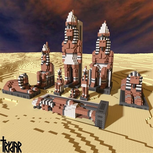 Egyptian Statues  Tutorial Minecraft Map