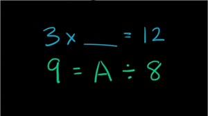 Unknowns with multiplication and division