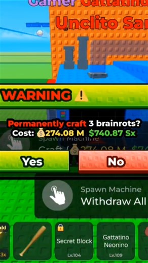 #shorts Roblox escape tsunami for BRAINROT spawn machine #viral #roblox #foryou