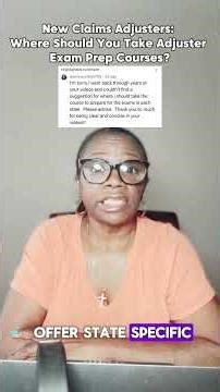 New Claims Adjusters: Where Should You Take Adjuster Exam Prep Courses? #claimsadjuster #newadjuster