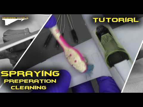 Spraying Preparation & Cleaning Scale Models : Tutorial