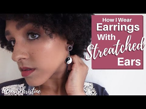 How To Wear Earrings With Stretched Ears “dangle gauges” (using florist wire!)