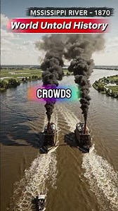 The Mississippi Steamboat Race That Stunned America! 🚢🔥 #usashorts #usahistory #usafacts #usaviews
