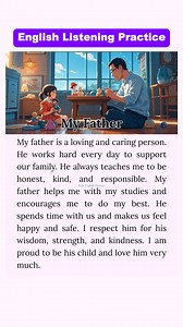 91K views · 2.6K reactions | My Father ❤ #myfather #mydad #learnenglish | Kids English Fluency | Facebook