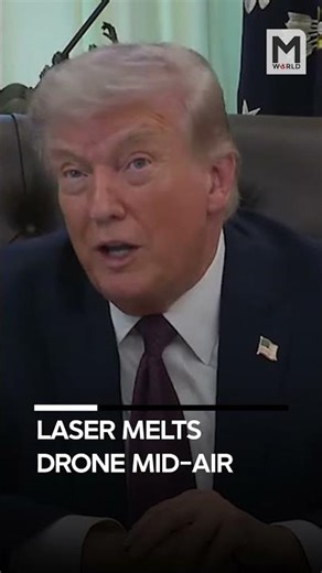Trump: Laser melts drone in air