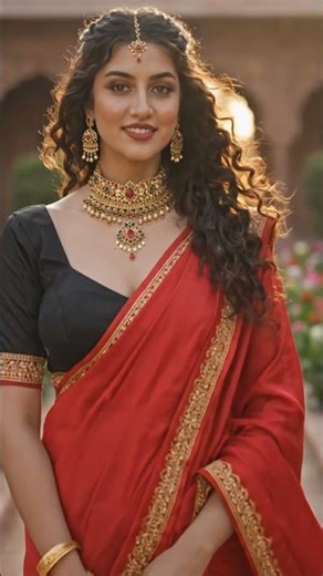 Beautiful AI Model in Red Outfit ❤️ | Stunning Fashion Walk | Cinematic AI Beauty | Influencer Reel