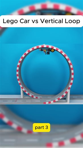 Lego Car vs Vertical Loop#3 #lego #vartical #loop