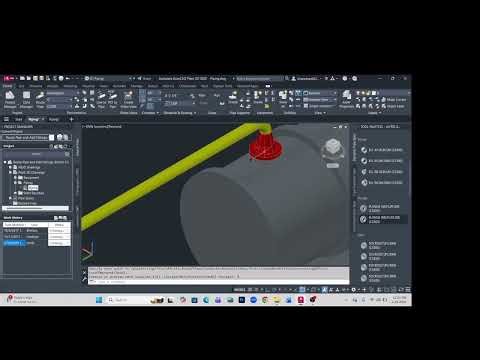 Routing pipe and adding valves, pipe supports in AutoCAD Plant 3D