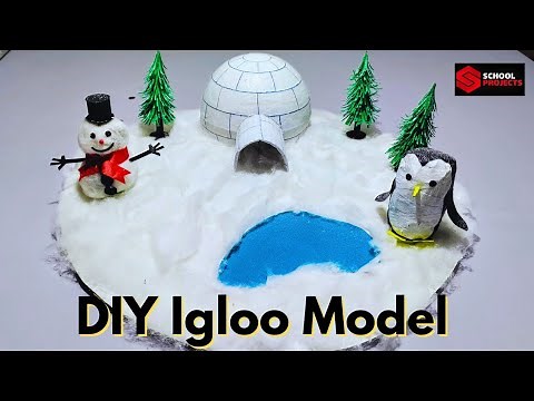 How To Make an Igloo Model For School Project/ DIY Igloo Model For School Exhibition/ Igloo House