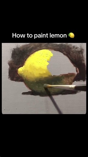 How to paint lemon 🍋 #art
