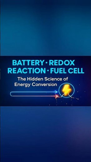 Battery vs Fuel Cell 🔋⚡ Redox Reaction Explained in 30 Seconds!