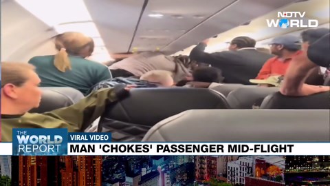 Video: Indian-Origin Man "Chokes" Passenger Mid-Flight, Arrested In US |