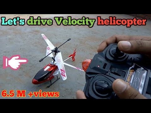 Velocity helicopter (Infrared control) Unboxing and flying testing.