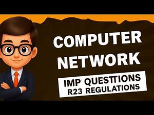 COMPUTER NETWORK IMP QUESTIONS |R23 REGULATIONS JNTU|