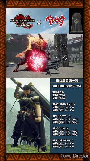 モンハンライズサンブレイク：ガッツの重ね着コーデ紹介